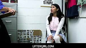 Liftergirl Penelope Woods Ass Fucked by Officer After Cavity Search