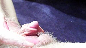 Watch hairy girlfriend's huge clit sucked licked till massive squirting cum closeup