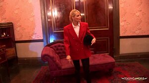 Blonde Babe's MMF Threesome: Double Penetration, Creampie, And Cum On Ass Bliss