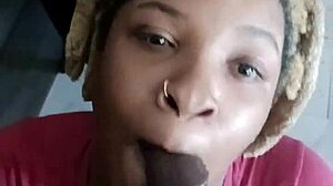shhhhh silent ebony princess deepthroats black cock pov sloppy