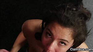 naughty idol craves facial cumshot swallows every sticky drop