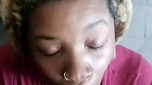 shhhhh silent ebony princess deepthroats black cock pov sloppy