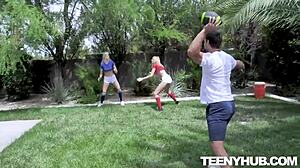 Stepsisters Charlotte Kenna Ride Lick Cum in Bathroom Cinema Doggie Deepthroat