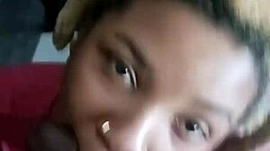 shhhhh silent ebony princess deepthroats black cock pov sloppy