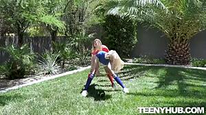 Stepsisters Charlotte Kenna Ride Lick Cum in Bathroom Cinema Doggie Deepthroat