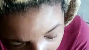 shhhhh silent ebony princess deepthroats black cock pov sloppy