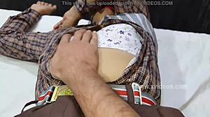 indian college girl bends for teacher's secret hotel fuck