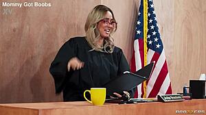 In sexcourt natalia starr chokes on cock for tat chantal danielle face fucks deep pov brazzers