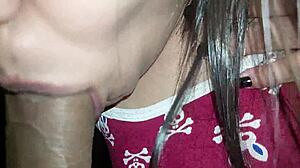 curvy latina emo deepthroat demo swallows cuñado's creampie cum submission