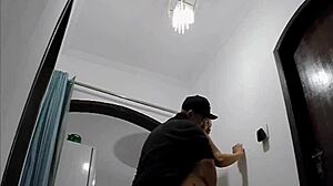 Heart racing playing naked for delivery boy while hubby's away at work