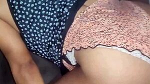 venezuelan wife takes hubby's cock deep in her ass