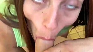 wanna see this cute latina teen pov blowjob swallowing cum mouthful?