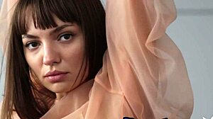 Romanian Teen Ana Tomouanu Strips Intimately Revealing Petite Natural Tits