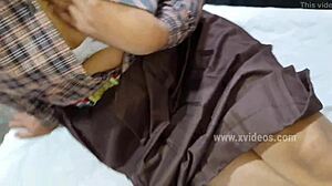 indian college girl bends for teacher's secret hotel fuck
