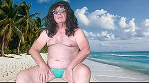 check out this hot beach voyeur preview of agarabas and olpr shaking big asses close up