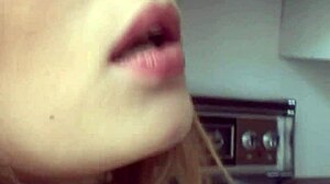 katrina fingers her dripping wet pussy in kitchen 😍🔥