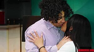 Devouring Colaborador's Huge Cock in Office Power Play