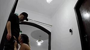 Heart racing playing naked for delivery boy while hubby's away at work