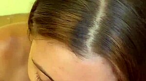 wanna see this cute latina teen pov blowjob swallowing cum mouthful?