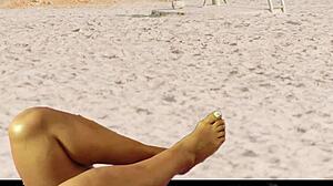 check out this hot beach voyeur preview of agarabas and olpr shaking big asses close up