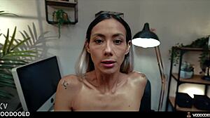 party slut veronica leal voodoo dolled and masturbates to squirt!