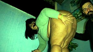 curvy latina bbw caught smoking in panties teasing neighbor