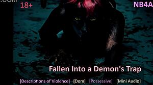 demon whispers your doom while teasing your helpless cock erotically
