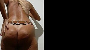 at 60 i'm still shaking my mature blonde ass like a horny stripper