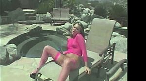 ashley blue's tight ass wrecked by huge cock poolside vintage teaser