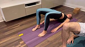 Wife Creampied in Yoga Pants by Hubby's Friend?