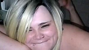 snowbunnyqueen27 gags on cage fighter's thick bbc deep down her throat