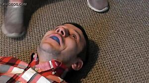 cluck worships filthy sneakers under face trampling