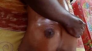 Bold local vagina massage pounding wet