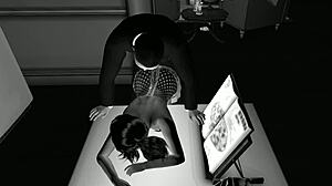 polka dot cartoon babe kitchen sex romp