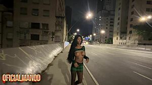 Sexy Skinny Brazilian Teen Fucked Hard in Sao Paulo Street!