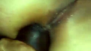 hotwife's tight latina ass stretched by huge black cock in painful interracial anal