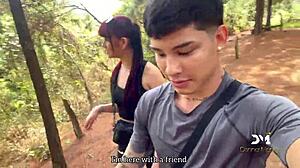Latin pair sneaks forest fuck danner mendes yenifer chacon