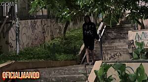 Sexy Skinny Brazilian Teen Fucked Hard in Sao Paulo Street!