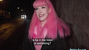 Public Agent Unlocks Chastity Belt Creampies Her Dripping Pussy