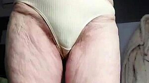 Granny Oma Fucks Her Hairy Beaver with Big Dildo!
