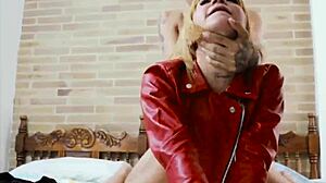 dangerous whore fucks broke guy after knife threat rough!