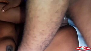 Stepbros compete fiercely to claim one tight ebony pussy in raw 3some
