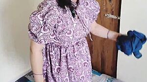 Indian Stepmom Accidentally Takes Sons Cum Deep in Pussy