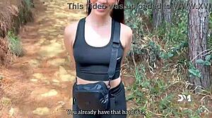 Latin pair sneaks forest fuck danner mendes yenifer chacon