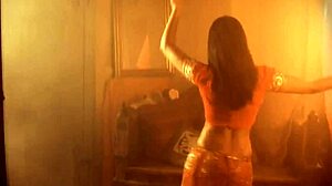 Power and Seduction: Exotic Arab Babe Strips Teasingly
