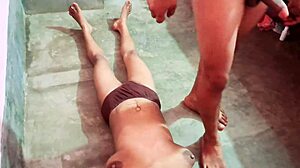 SOUTH INDIAN AUNTY FUCKS HUSBAND HARD IN VILLAGE ROOM!