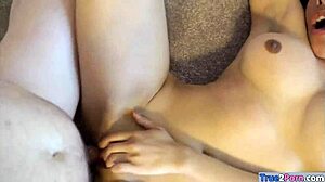 brunette real estate agent with glasses deepthroats monster cock roughly in multiple poses
