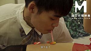 Asian Christmas Cosplay Girl Enjoys Romantic Missionary Cowgirl Orgy Ride