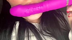 Horny American Teen Exchange Student Squirts in Solo Webcam Masturbation
