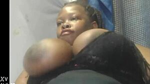 she deepthroats deep while her huge tits bounce wildly